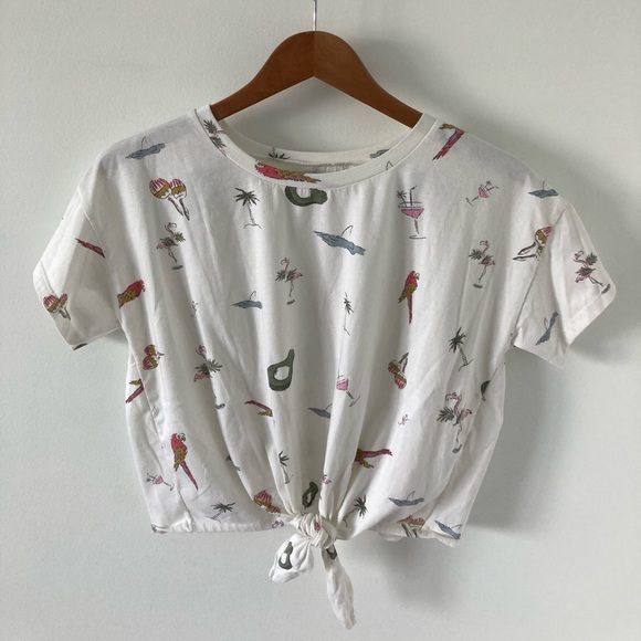 Front Tie T-Shirt - Picture 1 of 3